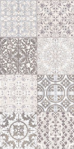 กระเบื้องผนัง 30x60 cm. LL-111 ริเวียร่า (D) ผิวเงา ลายกราฟฟิค
